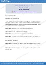 Đề thi giữa kì 1 Văn 7 - Đề số 11